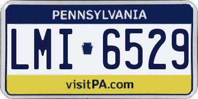 PA license plate LMI6529
