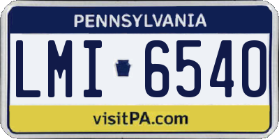 PA license plate LMI6540