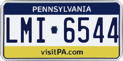 PA license plate LMI6544
