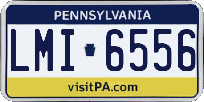 PA license plate LMI6556