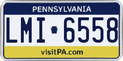 PA license plate LMI6558