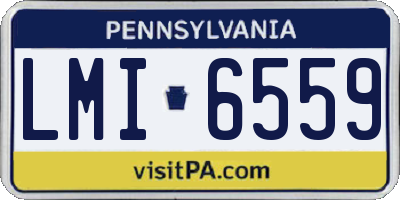 PA license plate LMI6559