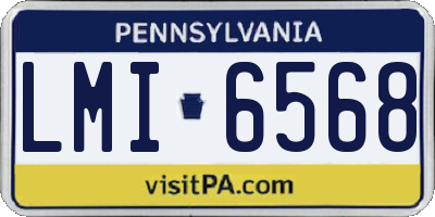 PA license plate LMI6568