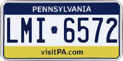 PA license plate LMI6572