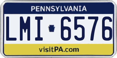 PA license plate LMI6576