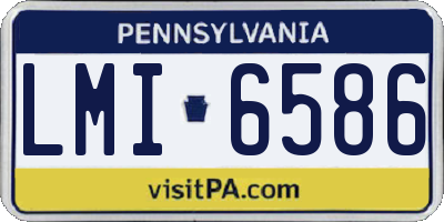 PA license plate LMI6586