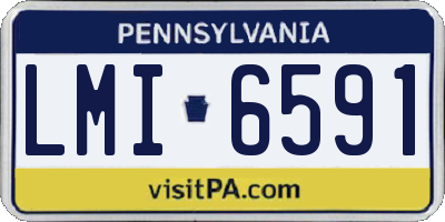PA license plate LMI6591