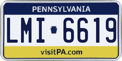 PA license plate LMI6619