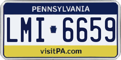PA license plate LMI6659