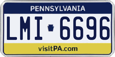 PA license plate LMI6696