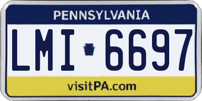 PA license plate LMI6697