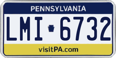PA license plate LMI6732