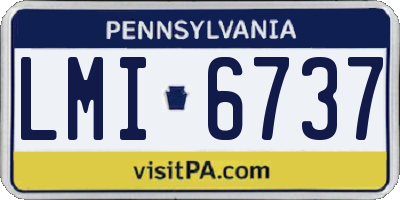 PA license plate LMI6737