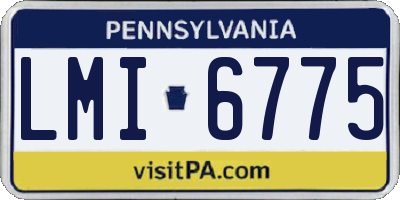 PA license plate LMI6775
