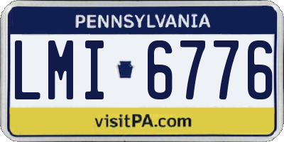 PA license plate LMI6776