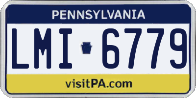 PA license plate LMI6779