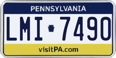 PA license plate LMI7490