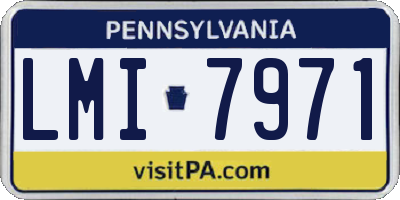 PA license plate LMI7971