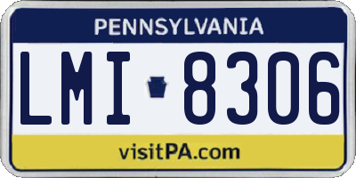 PA license plate LMI8306