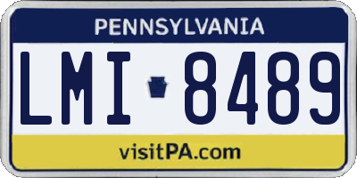 PA license plate LMI8489