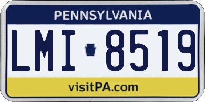 PA license plate LMI8519