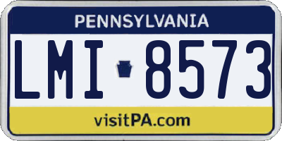 PA license plate LMI8573