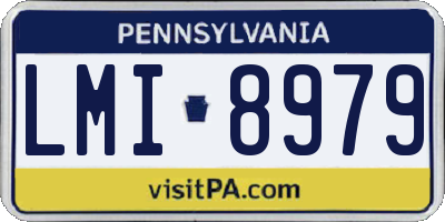PA license plate LMI8979