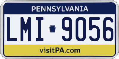 PA license plate LMI9056