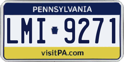 PA license plate LMI9271
