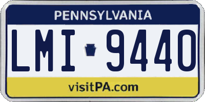 PA license plate LMI9440