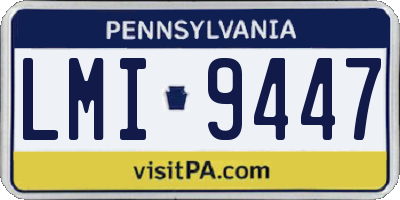 PA license plate LMI9447