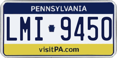 PA license plate LMI9450