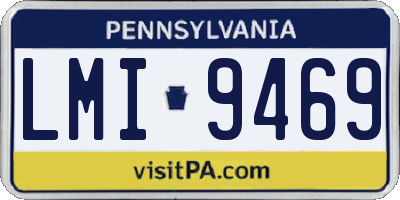 PA license plate LMI9469