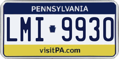 PA license plate LMI9930