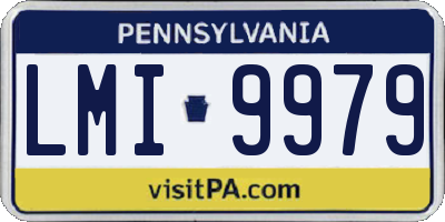 PA license plate LMI9979