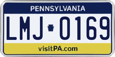 PA license plate LMJ0169