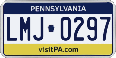 PA license plate LMJ0297