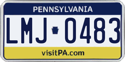 PA license plate LMJ0483