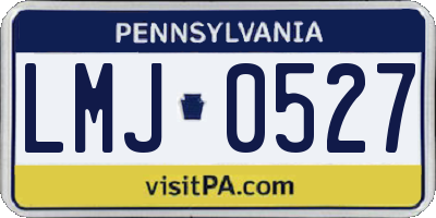 PA license plate LMJ0527