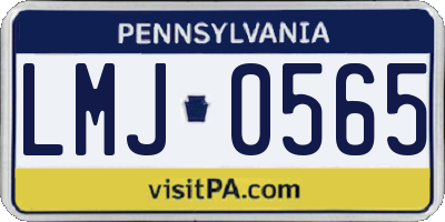 PA license plate LMJ0565
