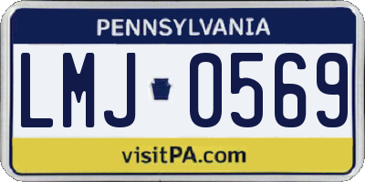 PA license plate LMJ0569