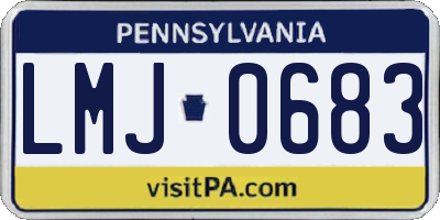 PA license plate LMJ0683