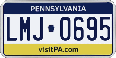 PA license plate LMJ0695