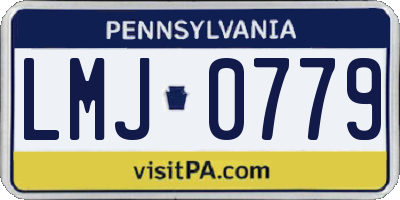 PA license plate LMJ0779