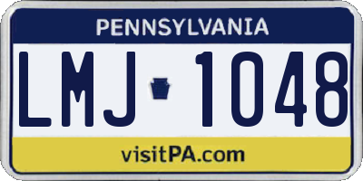 PA license plate LMJ1048