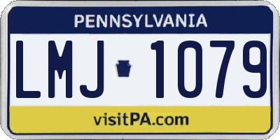 PA license plate LMJ1079