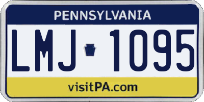 PA license plate LMJ1095