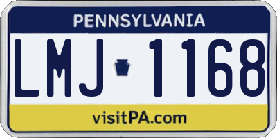 PA license plate LMJ1168