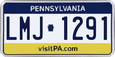 PA license plate LMJ1291