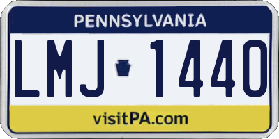 PA license plate LMJ1440